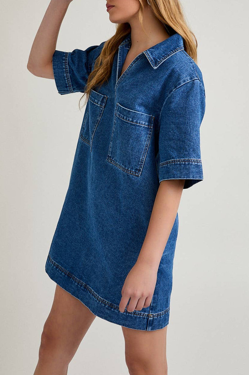 marlee dress - denim