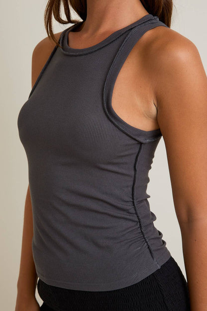gabby tank - charcoal