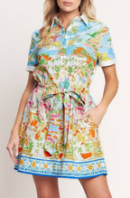 cannes mini dress - multi