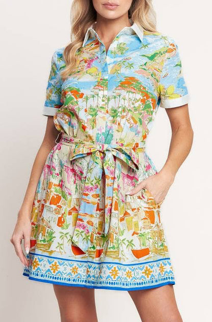 cannes mini dress - multi