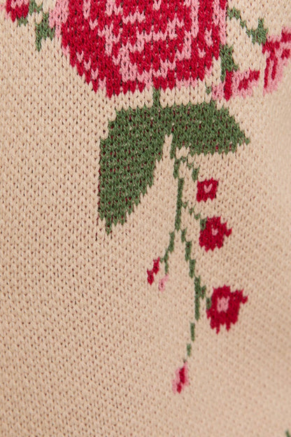 rose vest - beige
