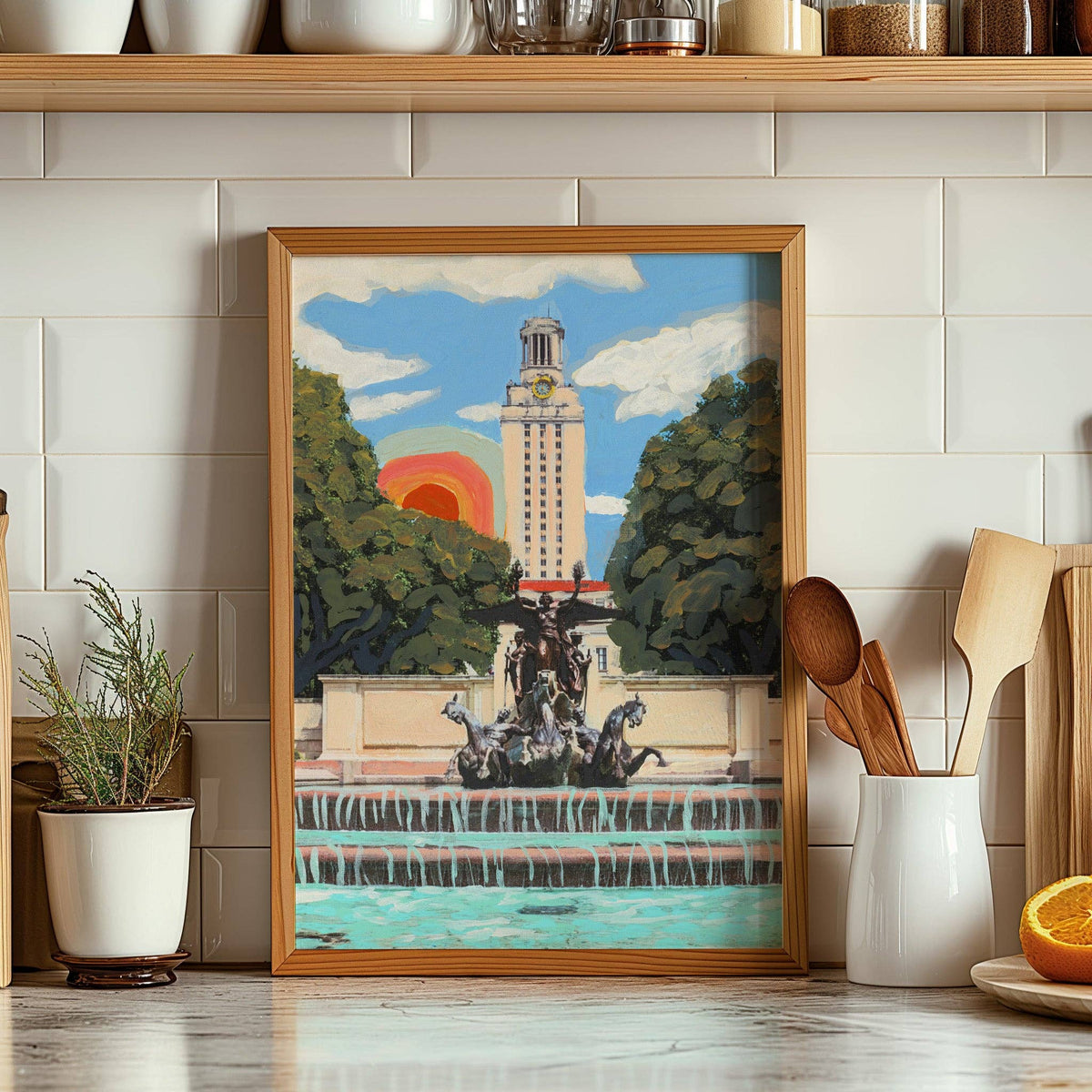 ut austin longhorn rainbow print | el baker