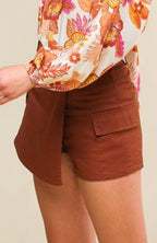 speedway skort - rust