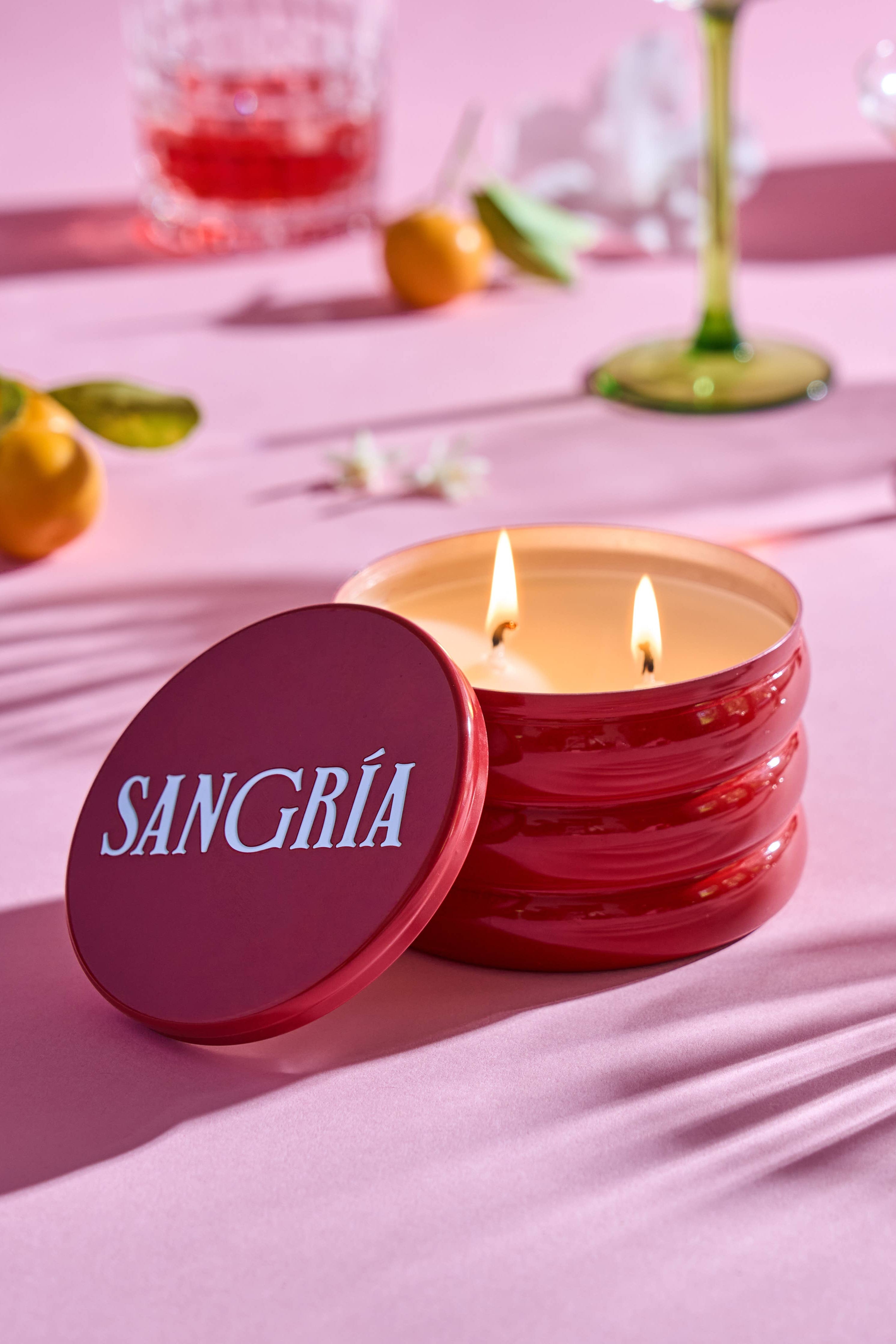 sangria tin candle - 13 oz