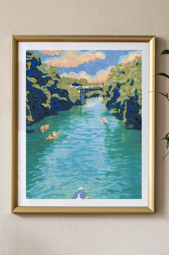 barton creek austin print | el baker