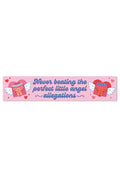 never beating the perfect angel allegations bumper sticker