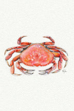 tiny watercolor print - crab