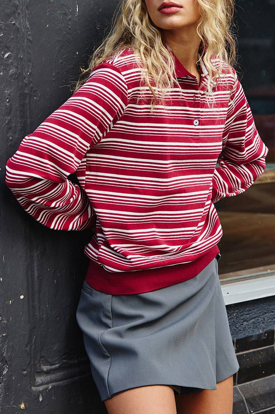 hanna polo – burgundy