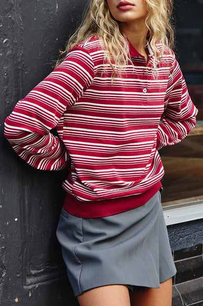 hanna polo – burgundy