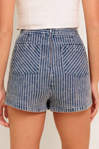 demi skort - blue white