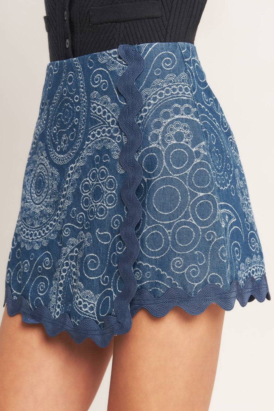 kora skort - indigo