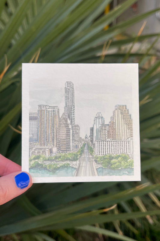 daytime congress avenue mini art print