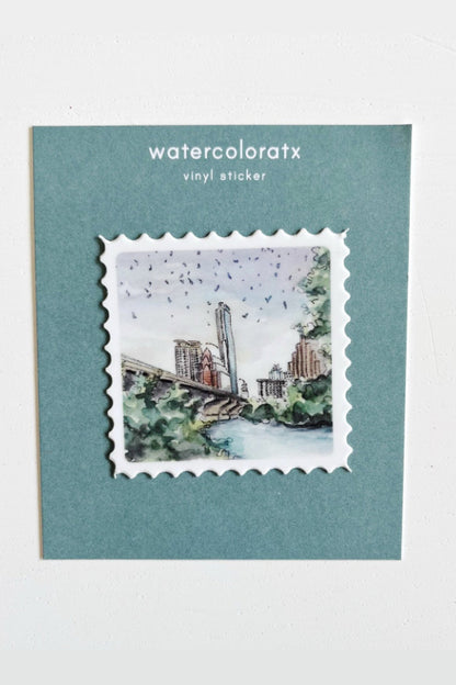 congress bridge stamp sticker