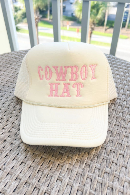 trucker hat "cowboy hat" - pink