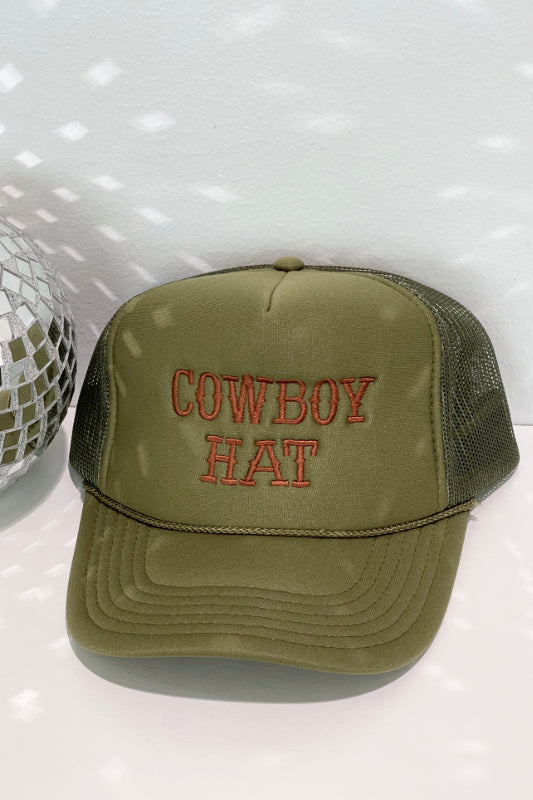 trucker hat "cowboy hat" - olive