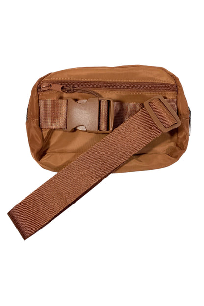 crossbody belt bag - tan