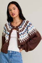 chandler cardigan - brown (FINAL SALE)