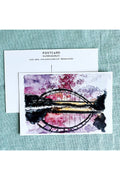 360 bridge sunset postcard