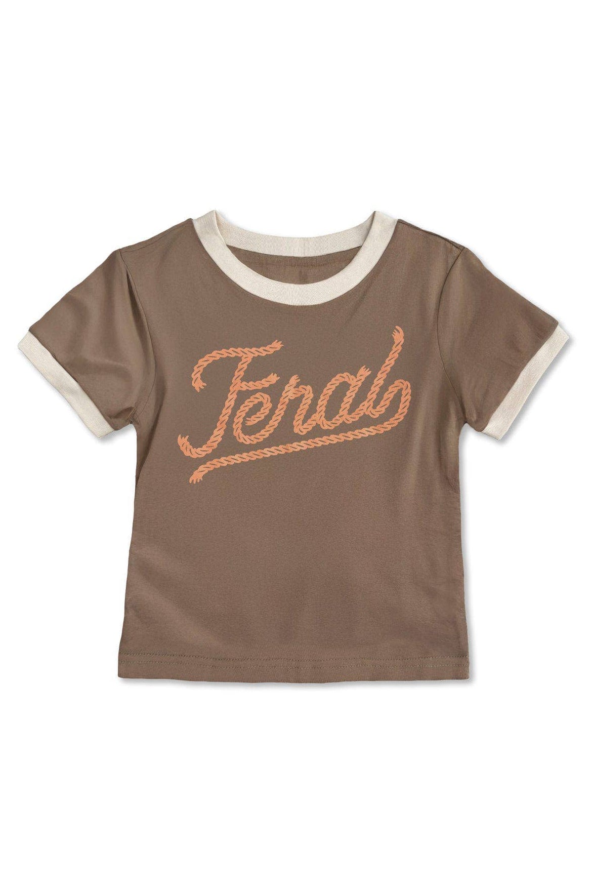 kid's feral vintage ringer - brown