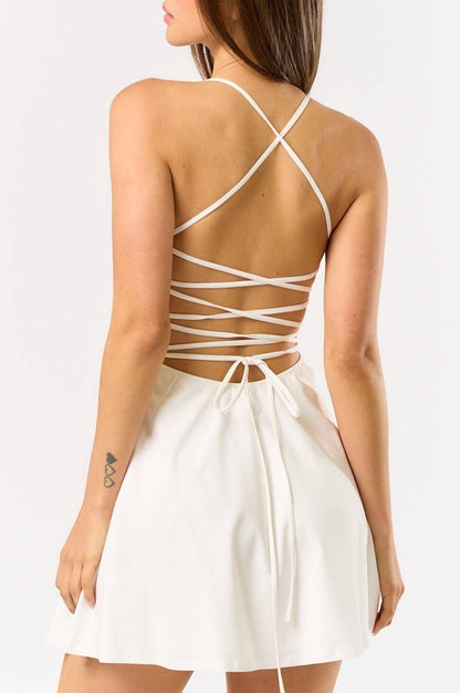 khloe dress - white