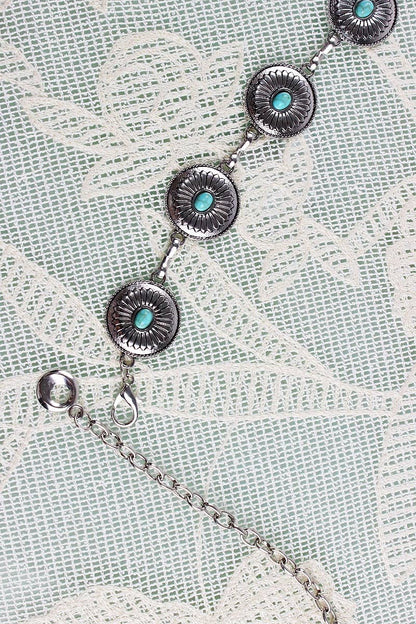 taos chain belt – antique silver