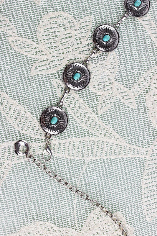 taos chain belt – antique silver