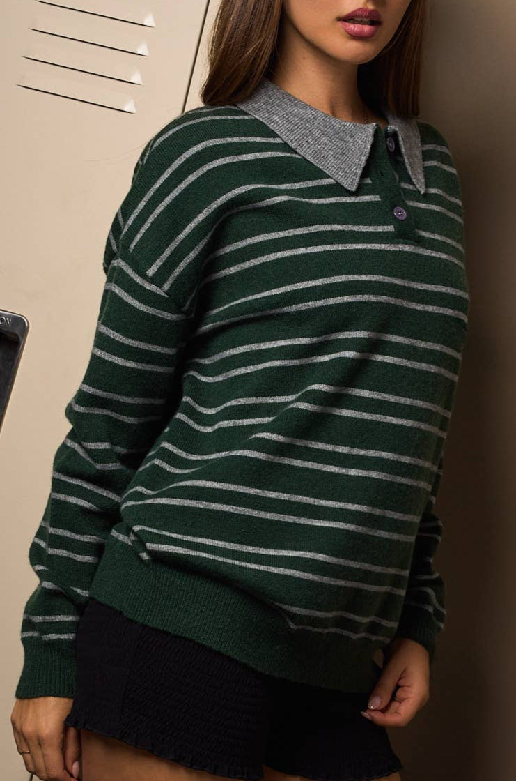 kaillie sweater - hunter green