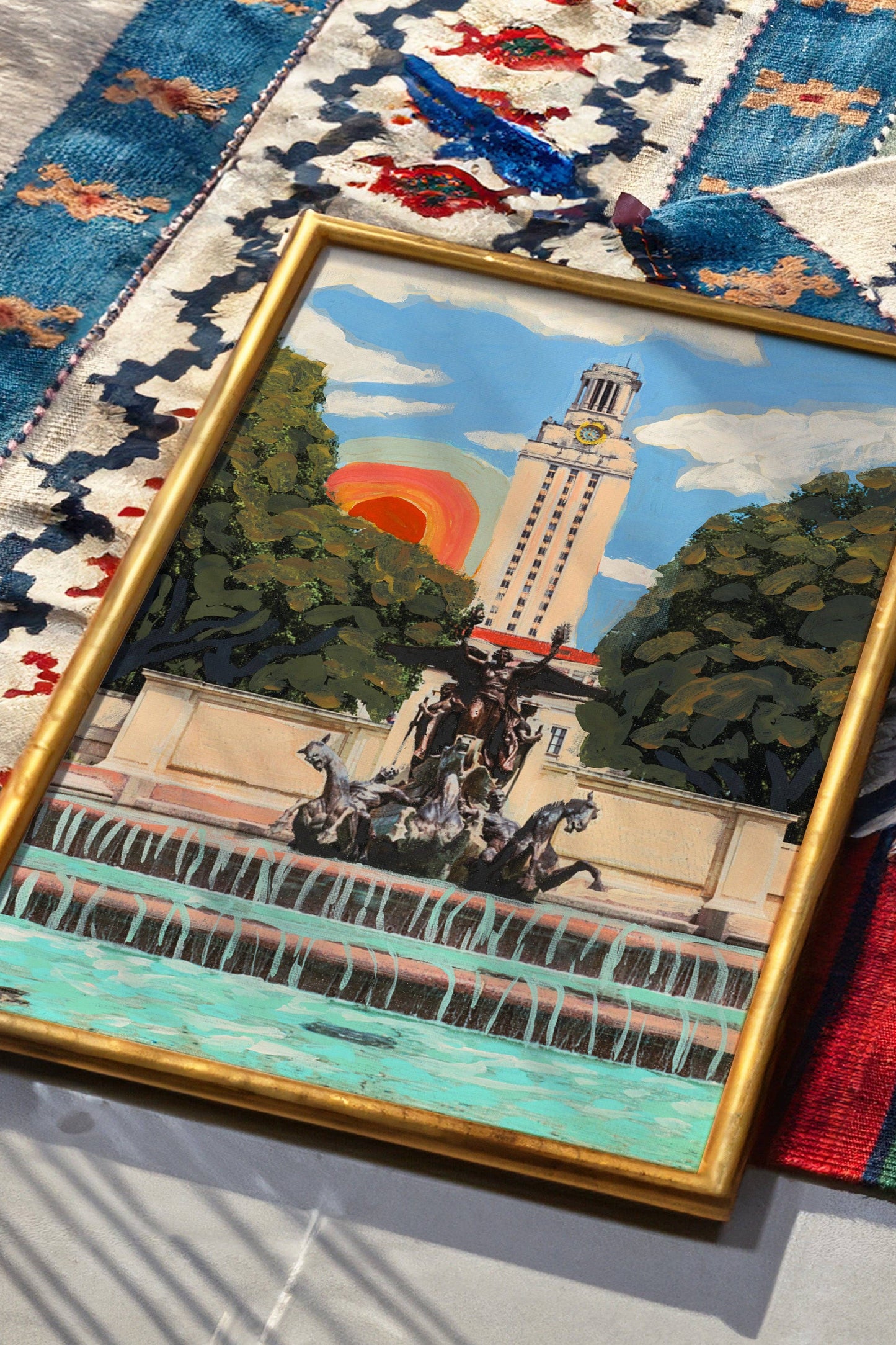 UT Austin Longhorn Rainbow Print | El Baker