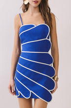 capri dress - royal blue