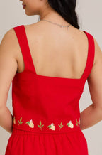 rylee top - red (FINAL SALE)