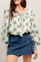 gemma top - ivory