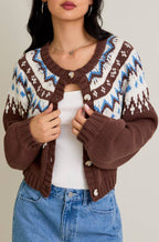 chandler cardigan - brown (FINAL SALE)