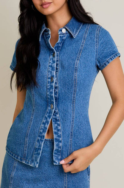 sawyer top - denim