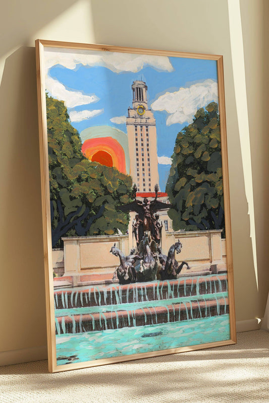 UT Austin Longhorn Rainbow Print | El Baker