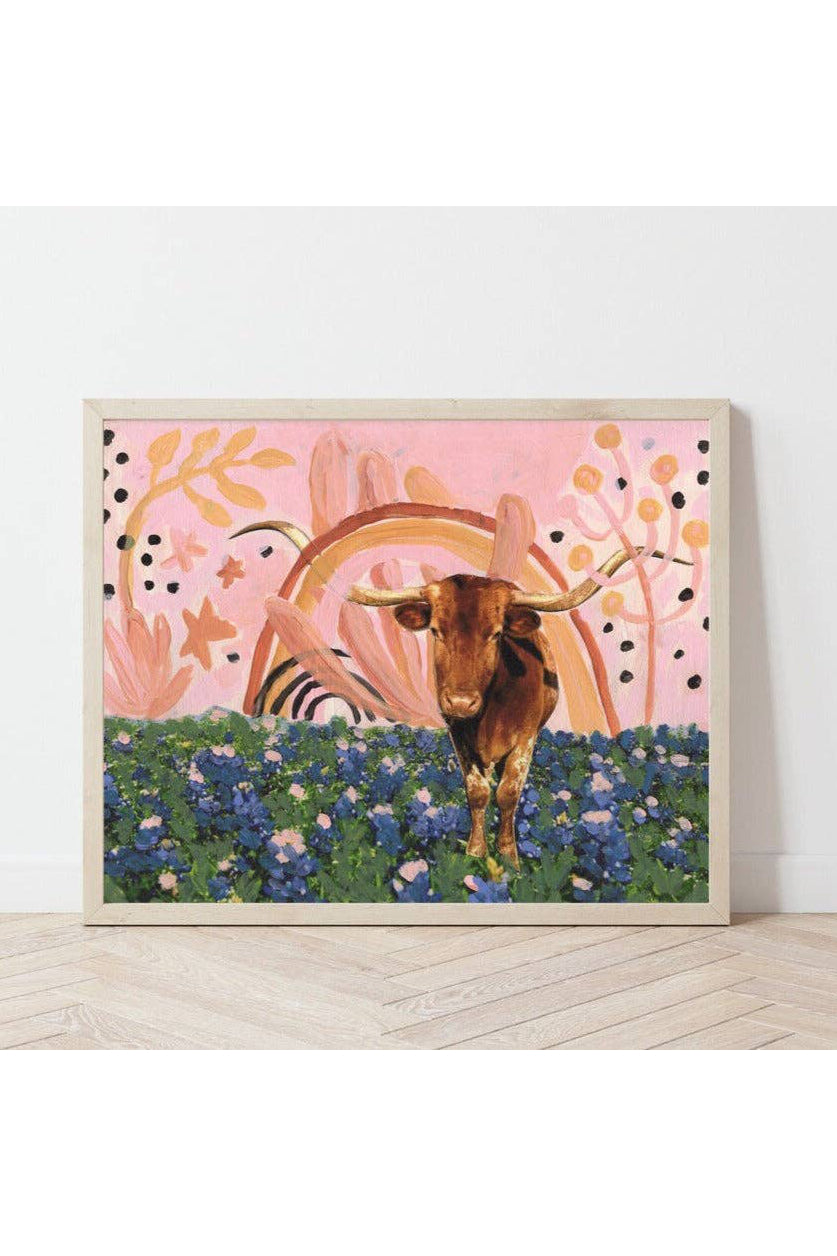 rainbow longhorn print | el baker