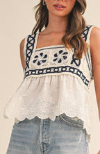 finley tank - cream