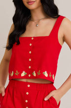 rylee top - red (FINAL SALE)