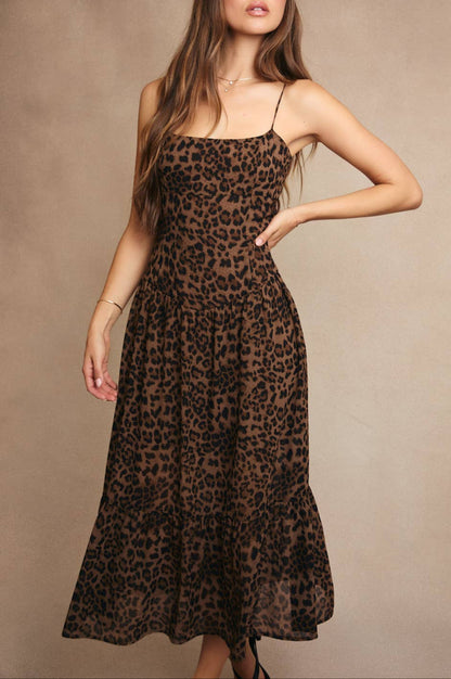 lettie dress - brown