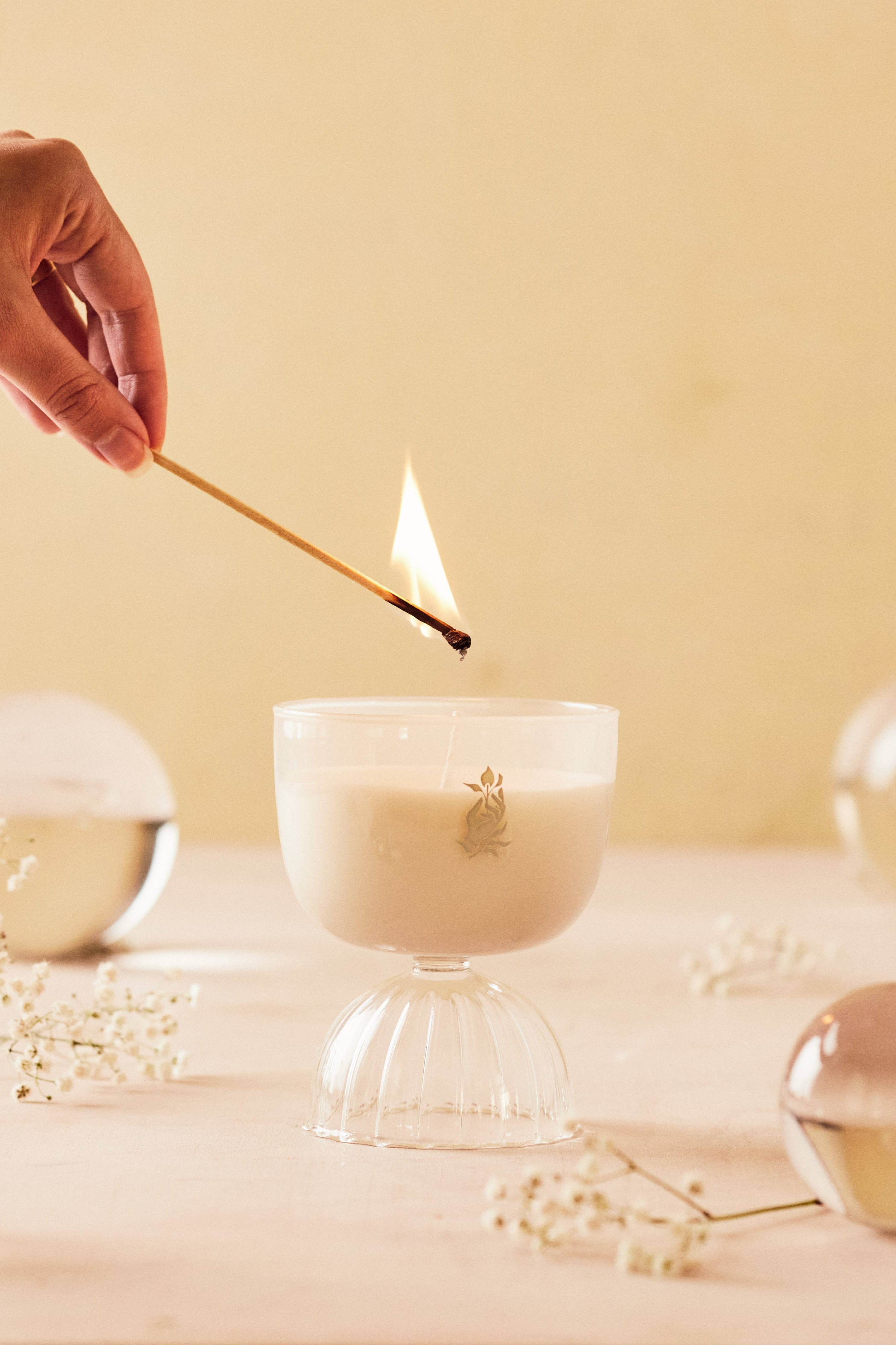 coupe candle - prosecco