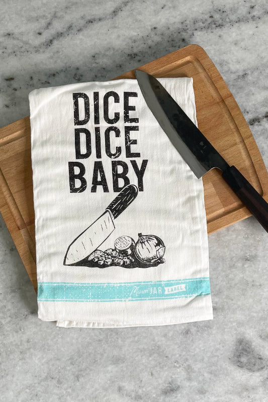 kitchen towel - dice dice baby
