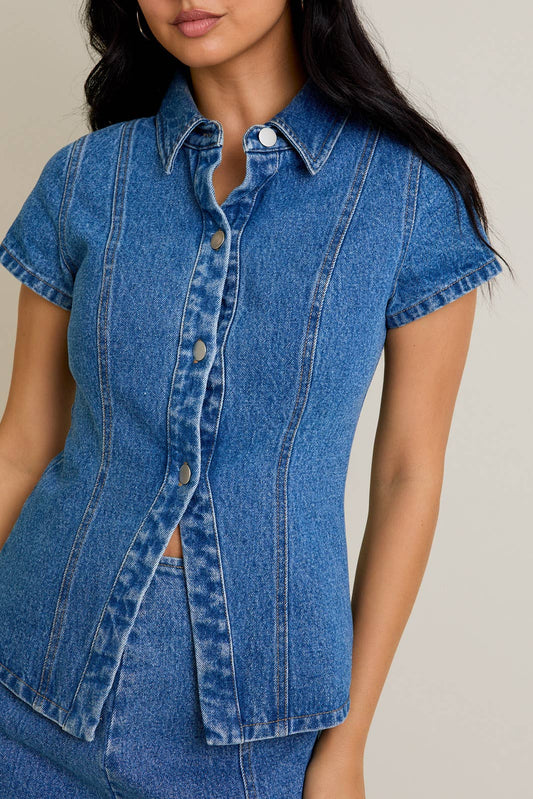 sawyer top - denim