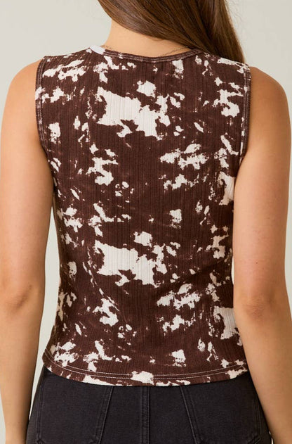 greta tank - brown
