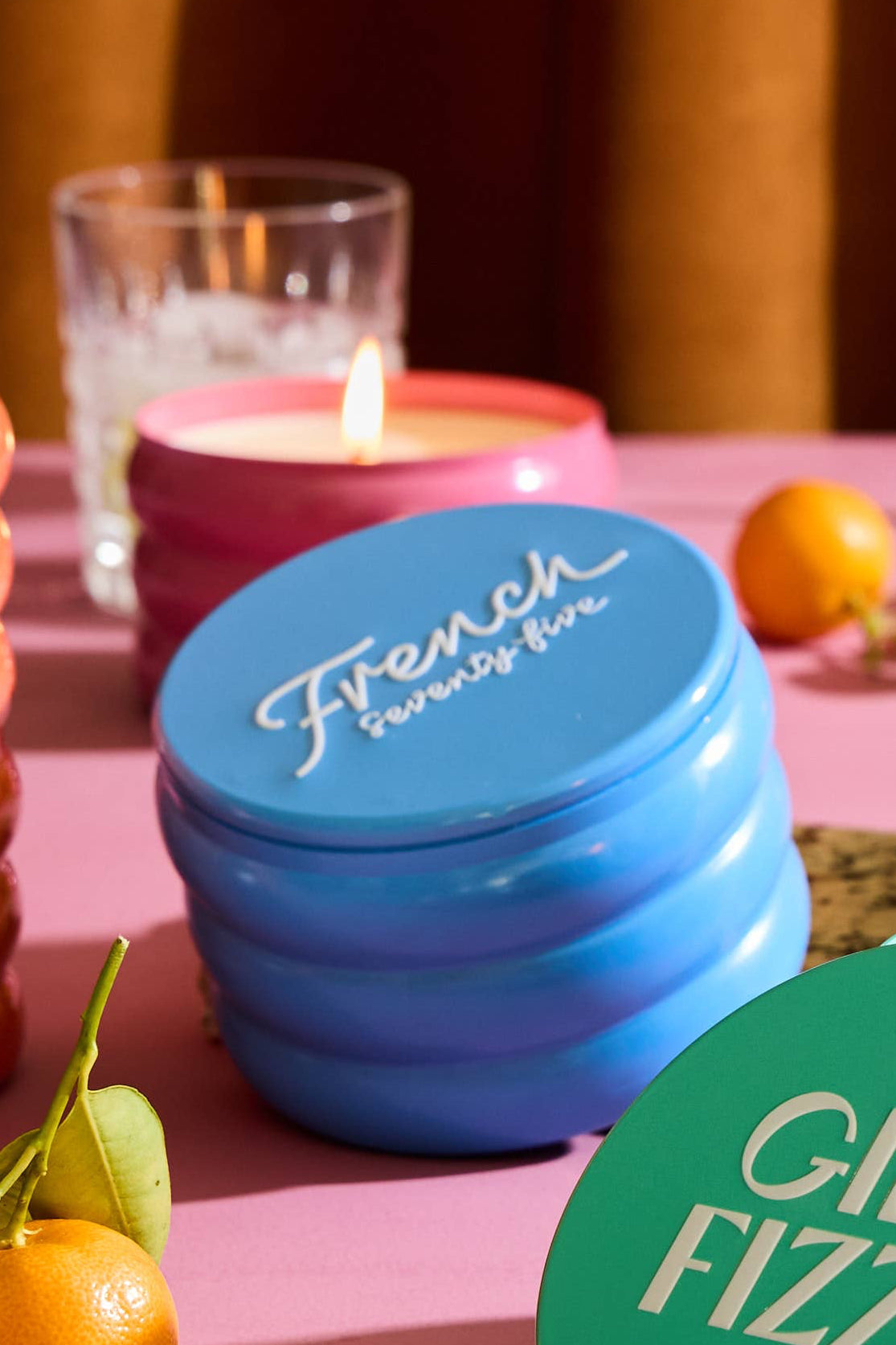 french 75 tin candle - 13 oz