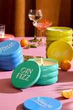 gin fizz tin candle - 13 oz