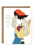 partner in wine birthday card