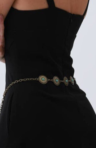 taos chain belt – antique gold