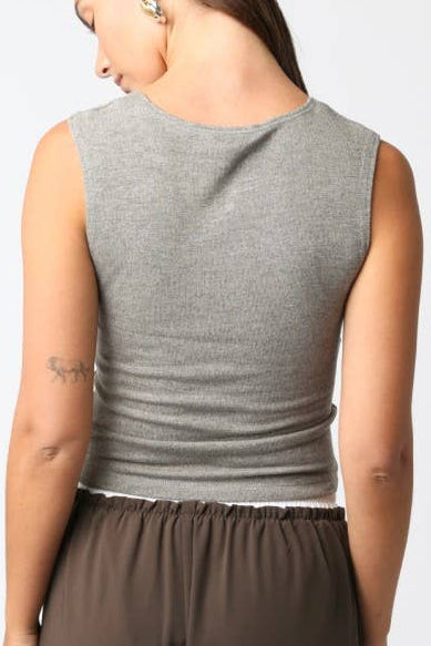 marilyn tank top - heather grey