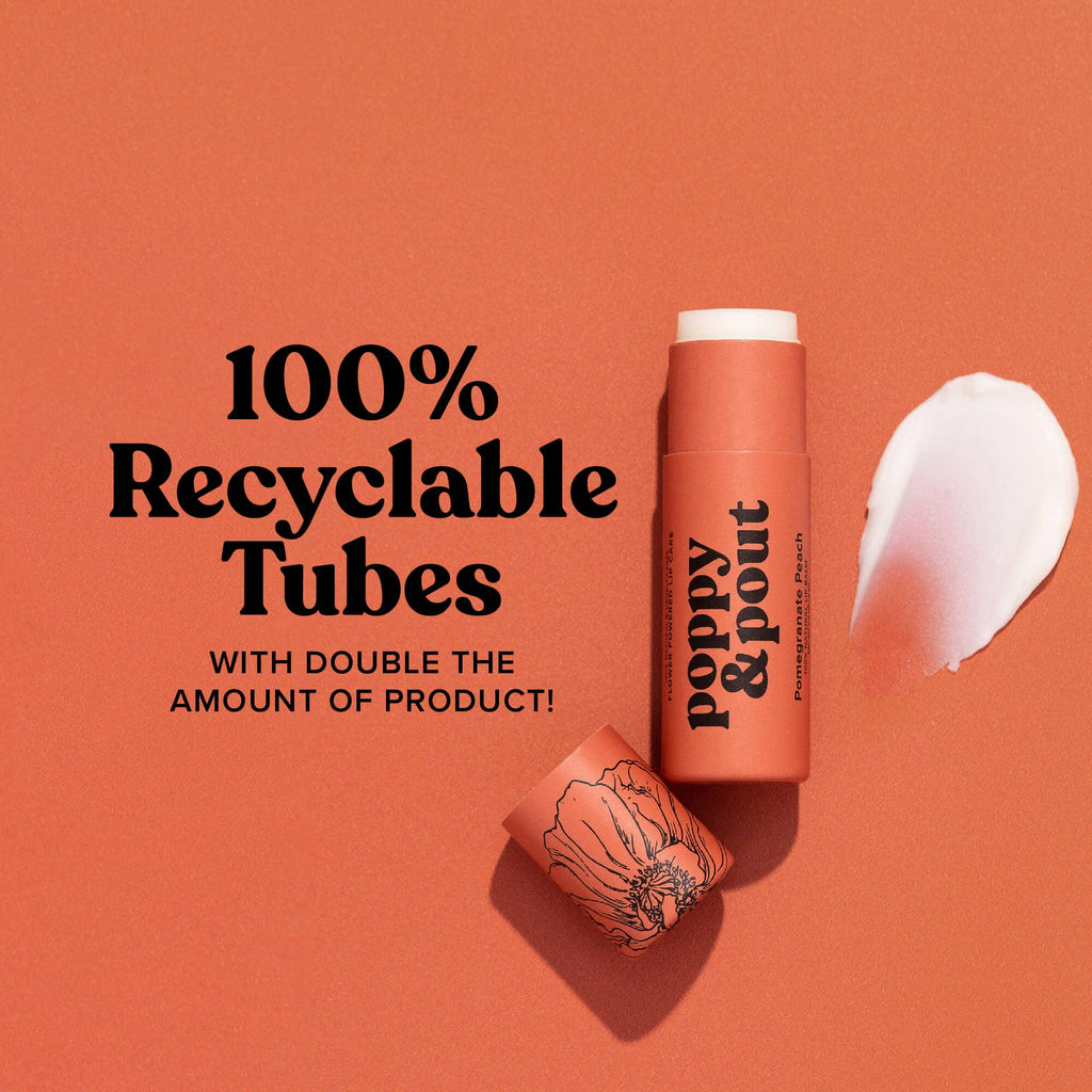 pomegranate peach lip balm