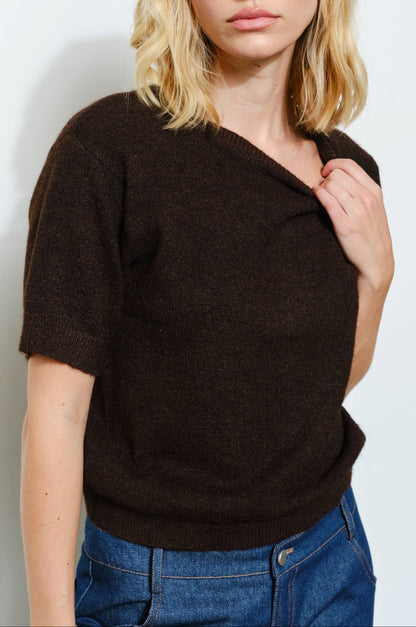 adri sweater - chocolate