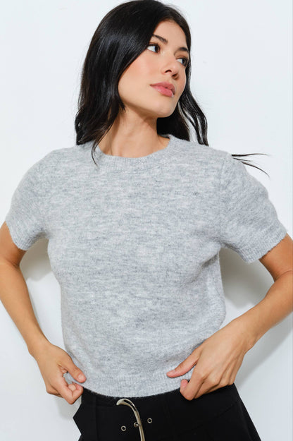 adri sweater - heather grey